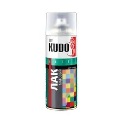 ЛАК АЭРОЗОЛЬ АКРИЛОВЫЙ МАТОВЫЙ 520 МЛ (1/12) "KUDO" KU-9004
