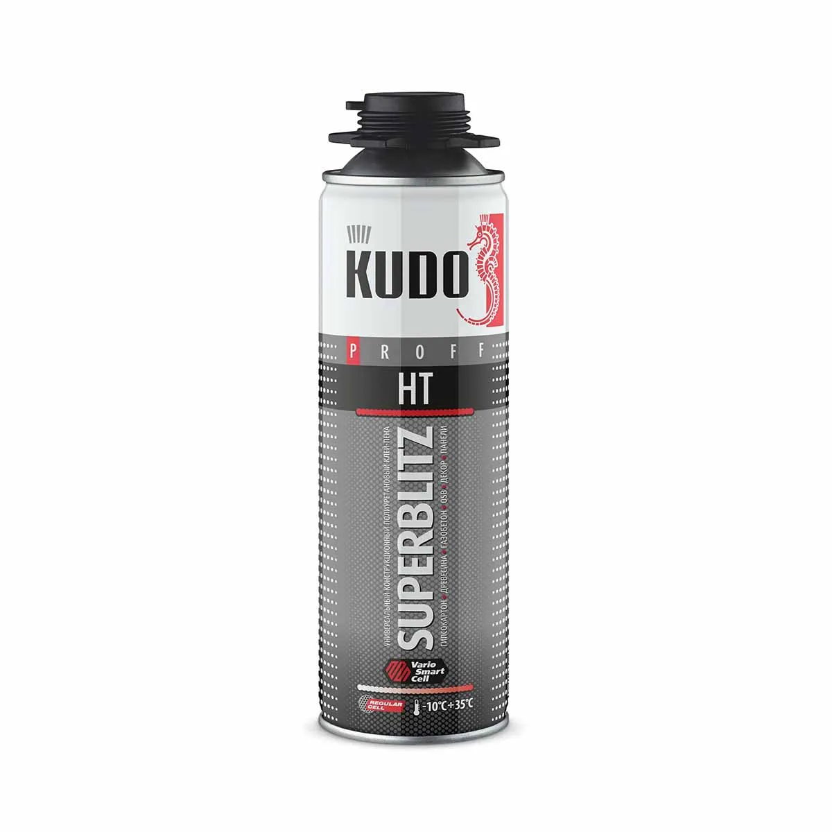 КЛЕЙ-ПЕНА МОНТАЖНАЯ "KUDO PROFF SUPERBLITZ HT" 650 МЛ УНИВЕРС. ПРОФИ (1/12)