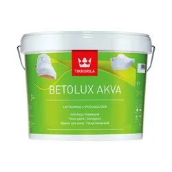 БЕТОЛЮКС АКВА БАЗА С  9 Л (1)  КРАСКА ДЛЯ ПОЛА ПОЛИУРЕТАНО-АКРИЛАТНАЯ "ТИККУРИЛА"