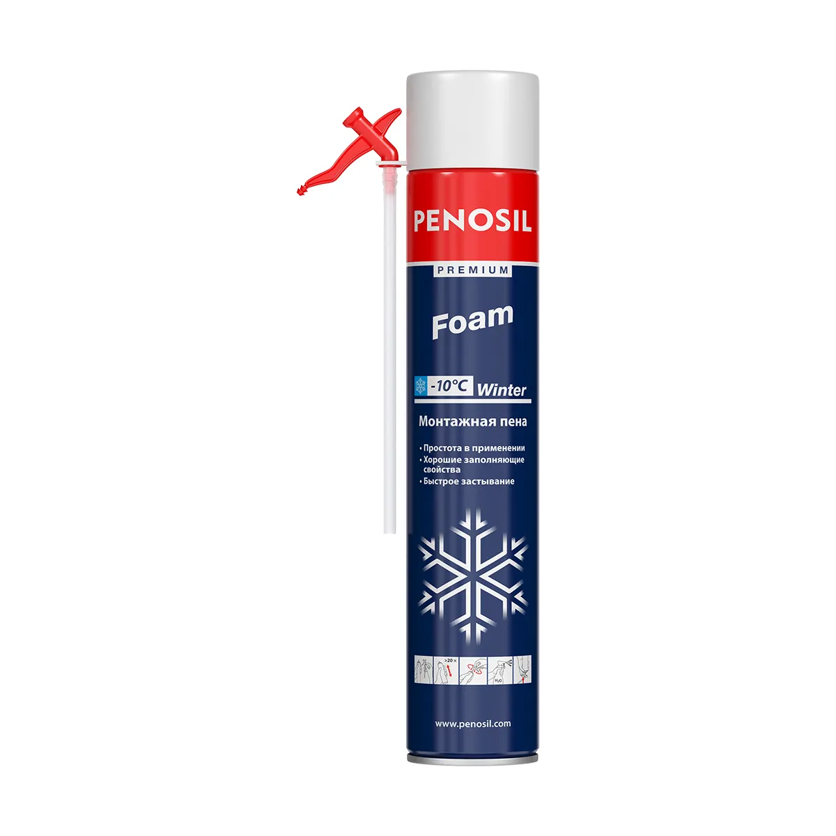 ПЕНА МОНТАЖНАЯ "PENOSIL PREMIUM FOAM" 750 МЛ ЗИМНЯЯ (12)