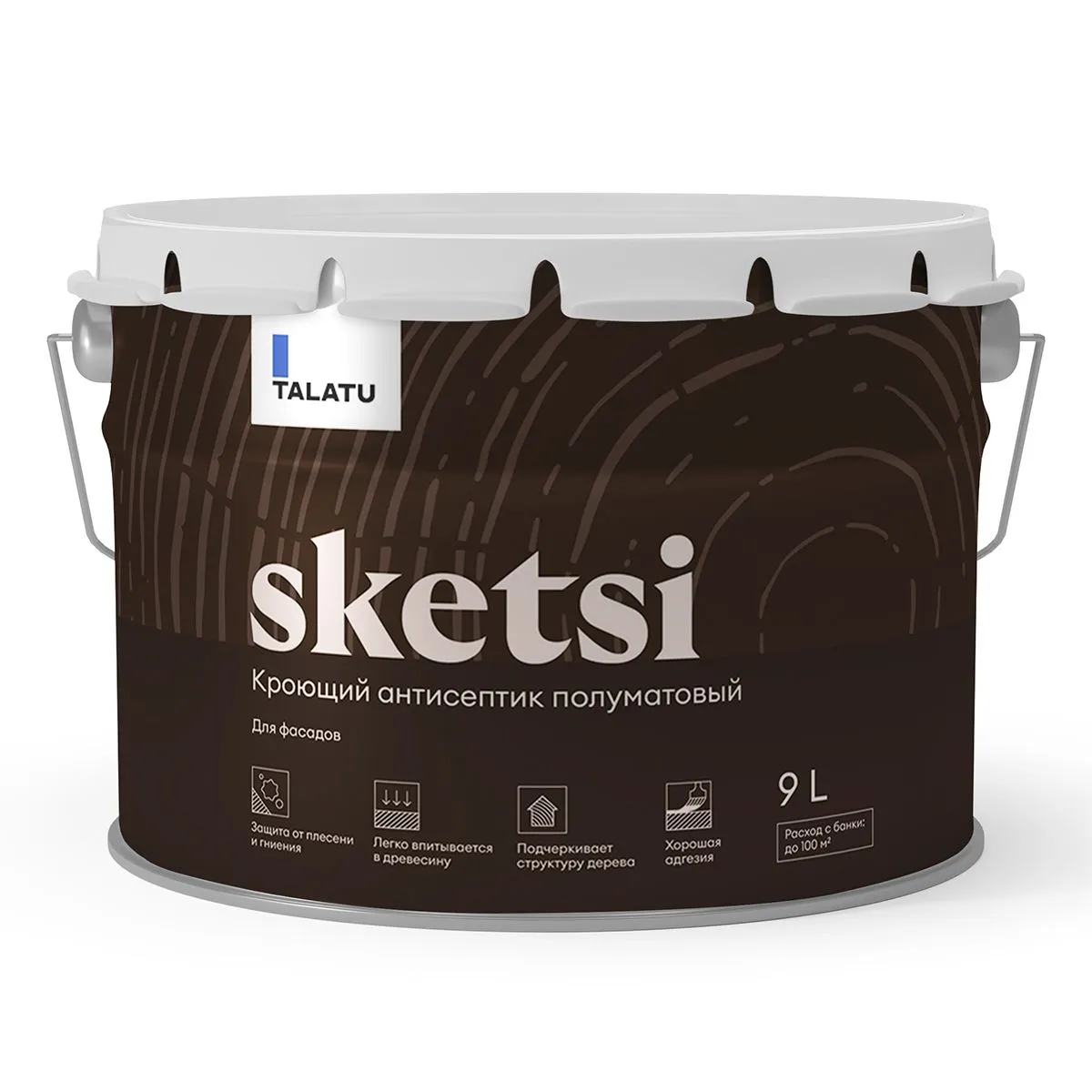 АНТИСЕПТИК КРОЮЩИЙ "SKETSI" БАЗА С 9 Л (1) "TALATU"