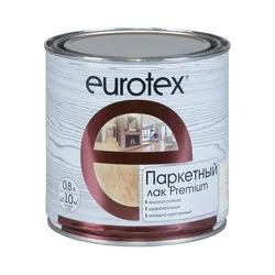 ЛАК ПАРКЕТНЫЙ ЕВРОТЕКС ПРЕМИУМ ПОЛУМАТОВЫЙ  0,8 Л (1/6) "РОГНЕДА"