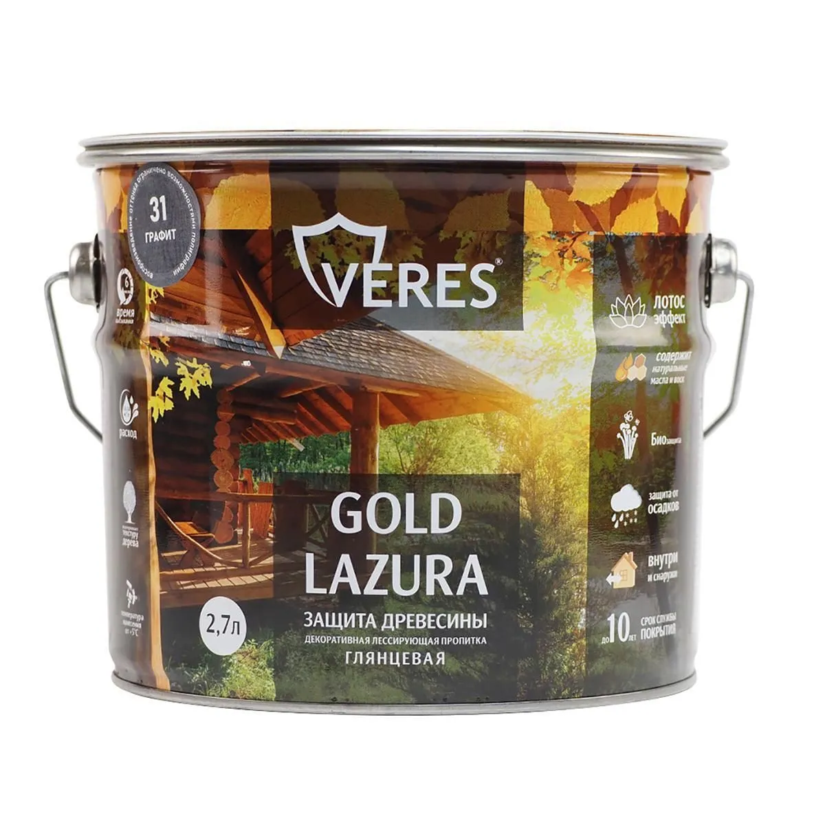 ВЕРЕС GOLD №31 ГРАФИТ  2,7 Л (1/4) "VERES" VG-29