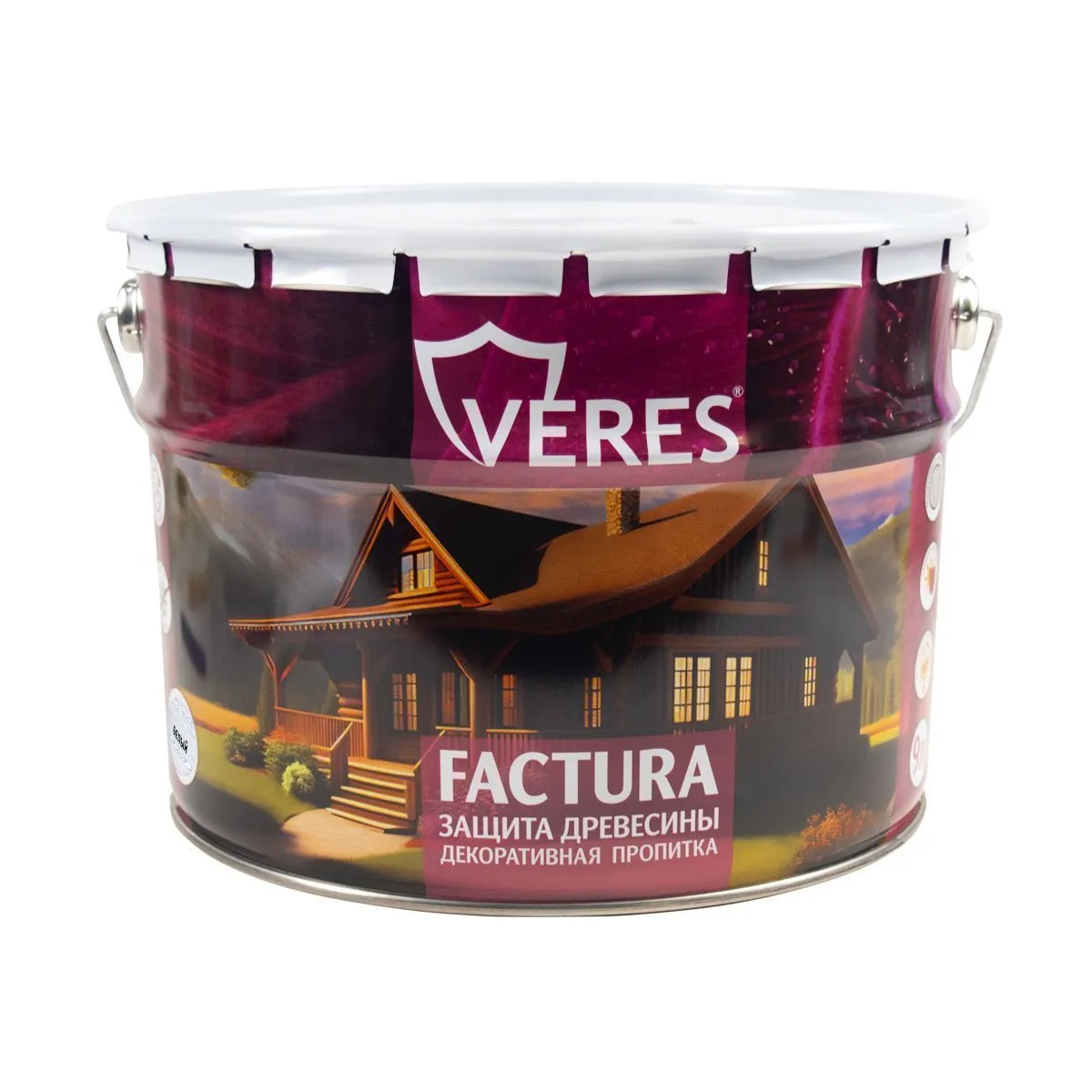 ПРОПИТКА ДЕКОРАТИВНАЯ "FACTURA" БЕЛЫЙ 9 Л (1) "VERES"