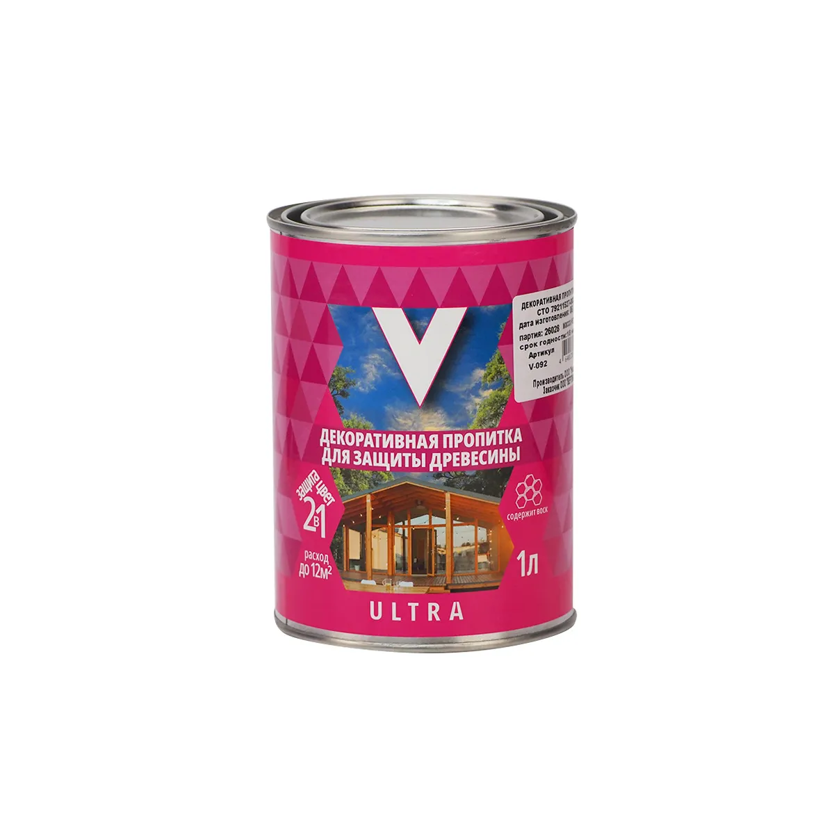 ПРОПИТКА ДЕКОРАТИВНАЯ "ULTRA" ГРАФИТ  1 Л (1/14) "V"