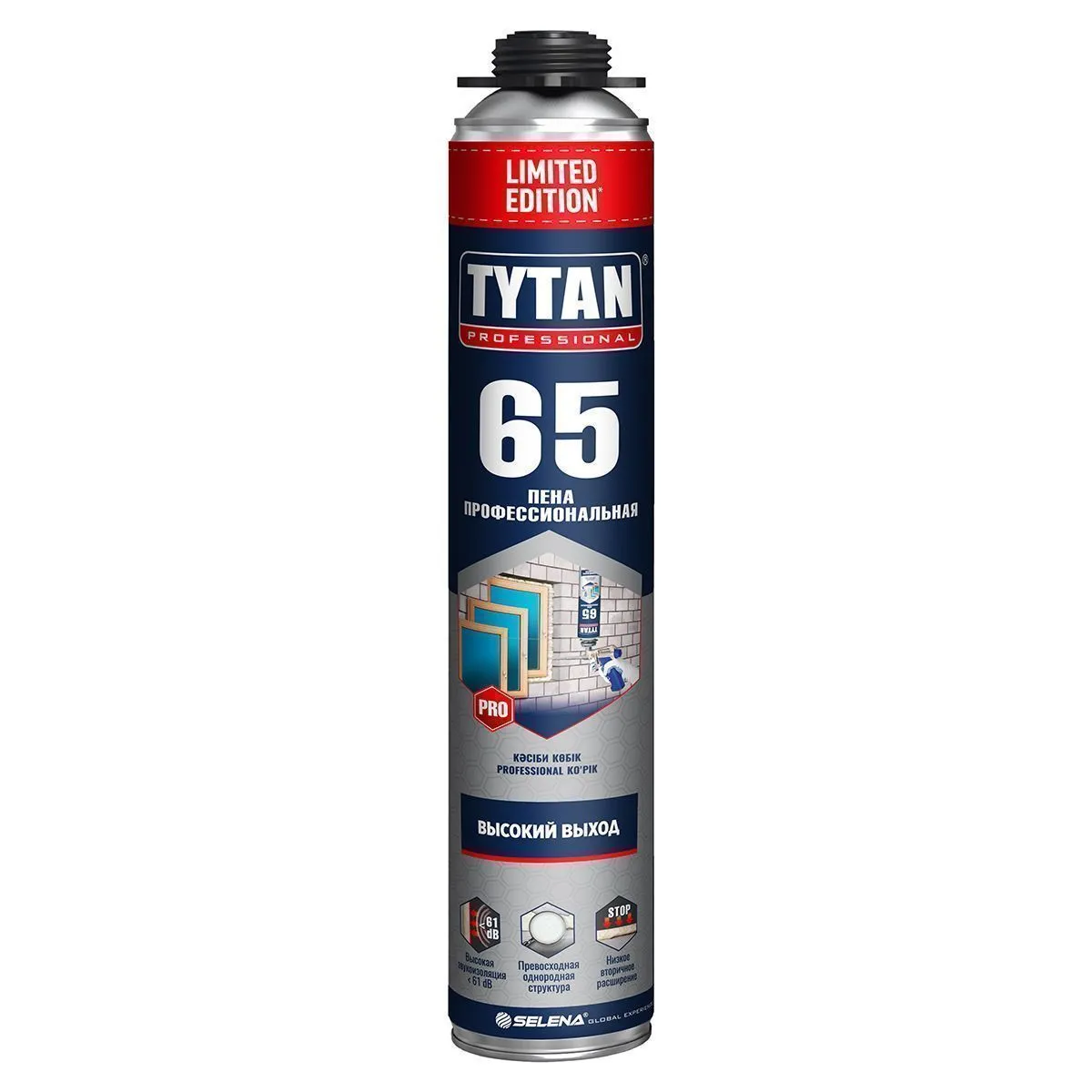 ПЕНА МОНТАЖНАЯ "TYTAN PROFESSIONAL 65 LIMITED EDITION" ПРОФИ 750 МЛ (12/672)