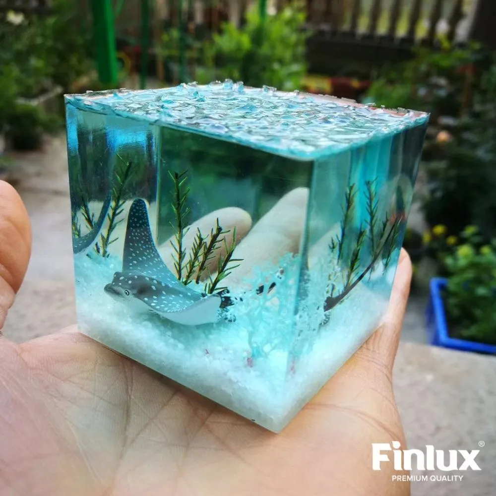 Эпоксидная смола для творчества Finlux ART без пузырьков Finlux ART 1135 3D OPTIK EPOXY DECOR с эффектом DiamondFlex