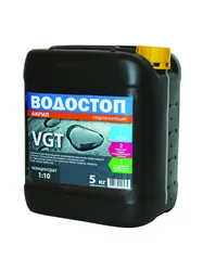 ГРУНТ-КОНЦЕНТРАТ "ВОДОСТОП-АКРИЛ"  5 КГ (1) "ВГТ"