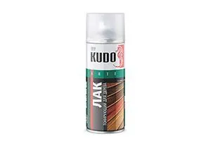 ЛАК АЭРОЗОЛЬ АКРИЛОВЫЙ ДЛЯ ДЕРЕВА СОСНА 520 МЛ (1/6) "KUDO" KU-9041