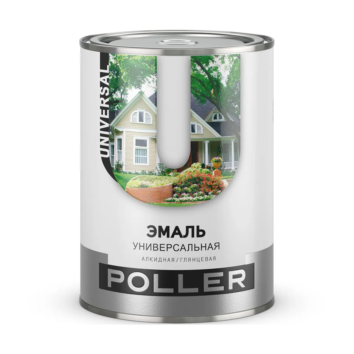 ЭМАЛЬ "POLLER" АЛКИДНАЯ МАХАГОН КОРИЧНЕВЫЙ (RAL 8016) 2 Л (1/3)
