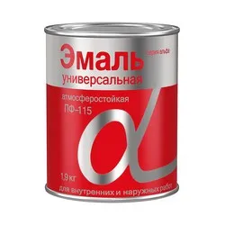 ЭМАЛЬ "ALFAVIT" ПФ-115 СВЕТЛО-ЗЕЛЕНАЯ 1,9 КГ (1/6) СЕРИЯ АЛЬФА