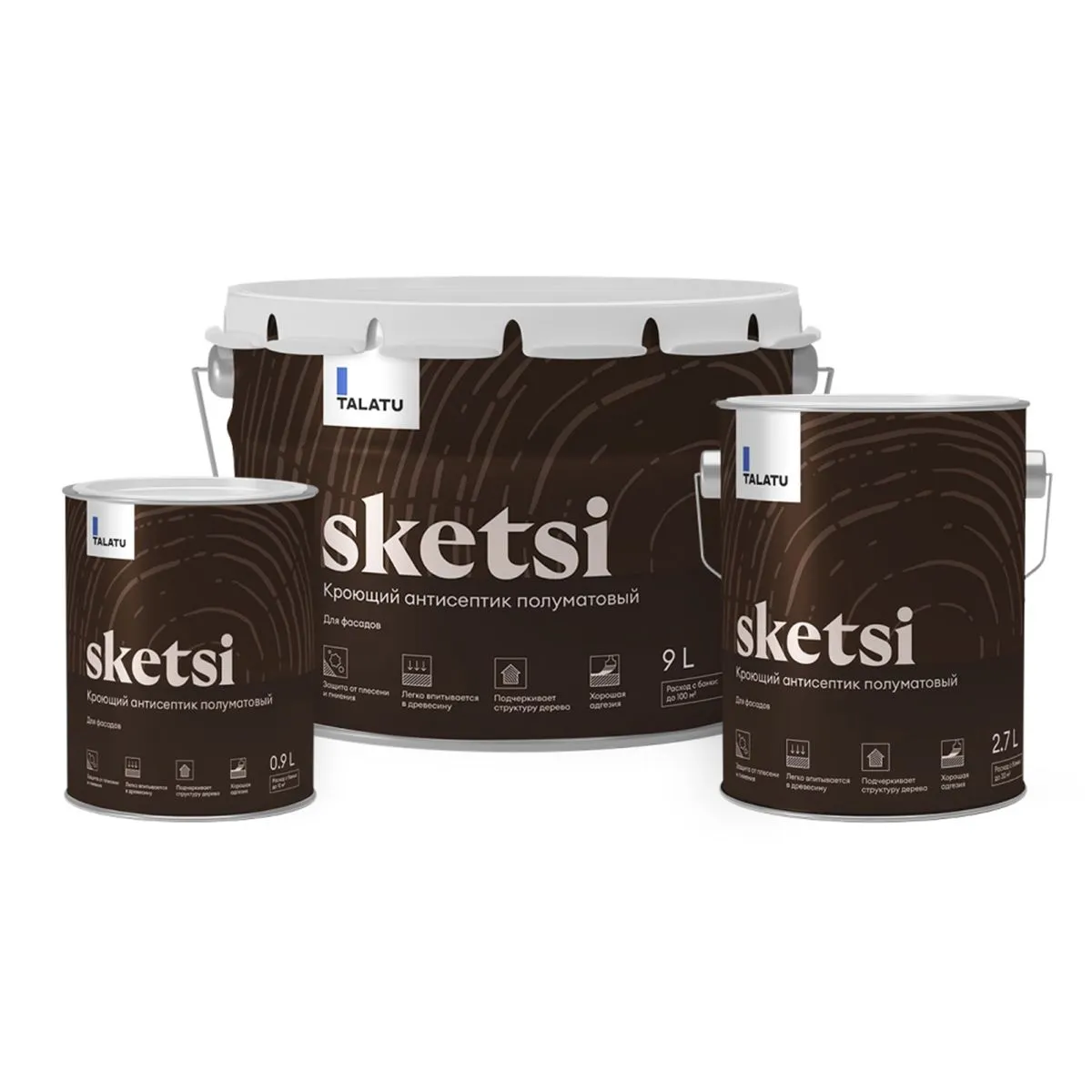 АНТИСЕПТИК КРОЮЩИЙ "SKETSI" БАЗА С 2,7 Л (1) "TALATU"