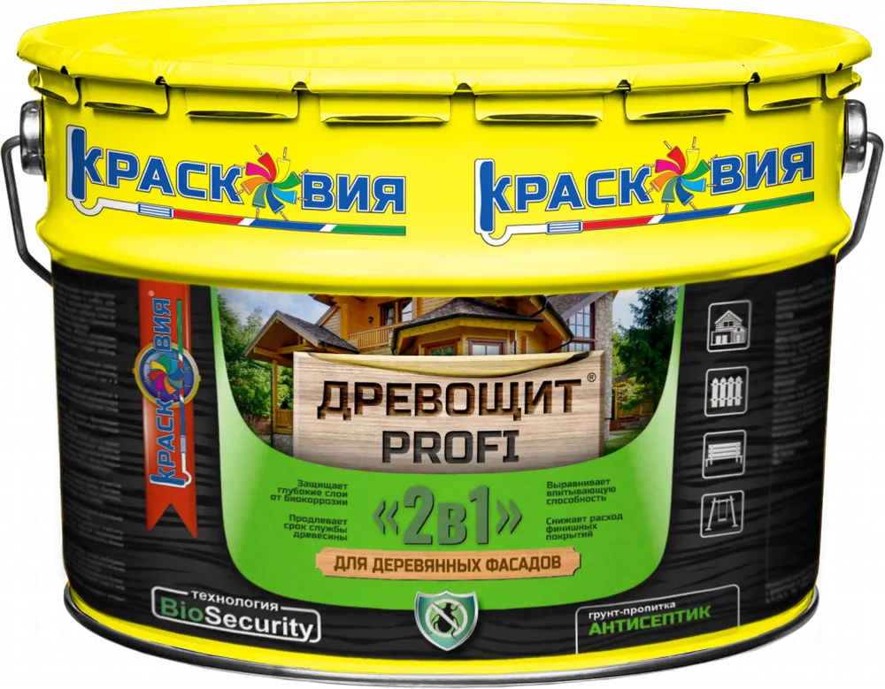 Древощит PROFI "2в1" (грунт-пропитка с защитой от плесени и грибка)