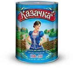 ЭМАЛЬ ПФ-115  "КАЗАЧКА" БИРЮЗОВАЯ  1,9 КГ (6)