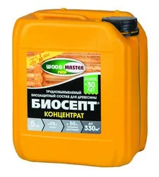 БИОСЕПТ (КОНЦЕНТРАТ) АНТИСЕПТИЧЕСКИЙ СОСТАВ "WOODMASTER - PROF" 5 Л (1) "РОГНЕДА"