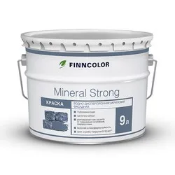 МИНЕРАЛ СТРОНГ  9 Л (1) КРАСКА ФАСАДНАЯ "FINNCOLOR"