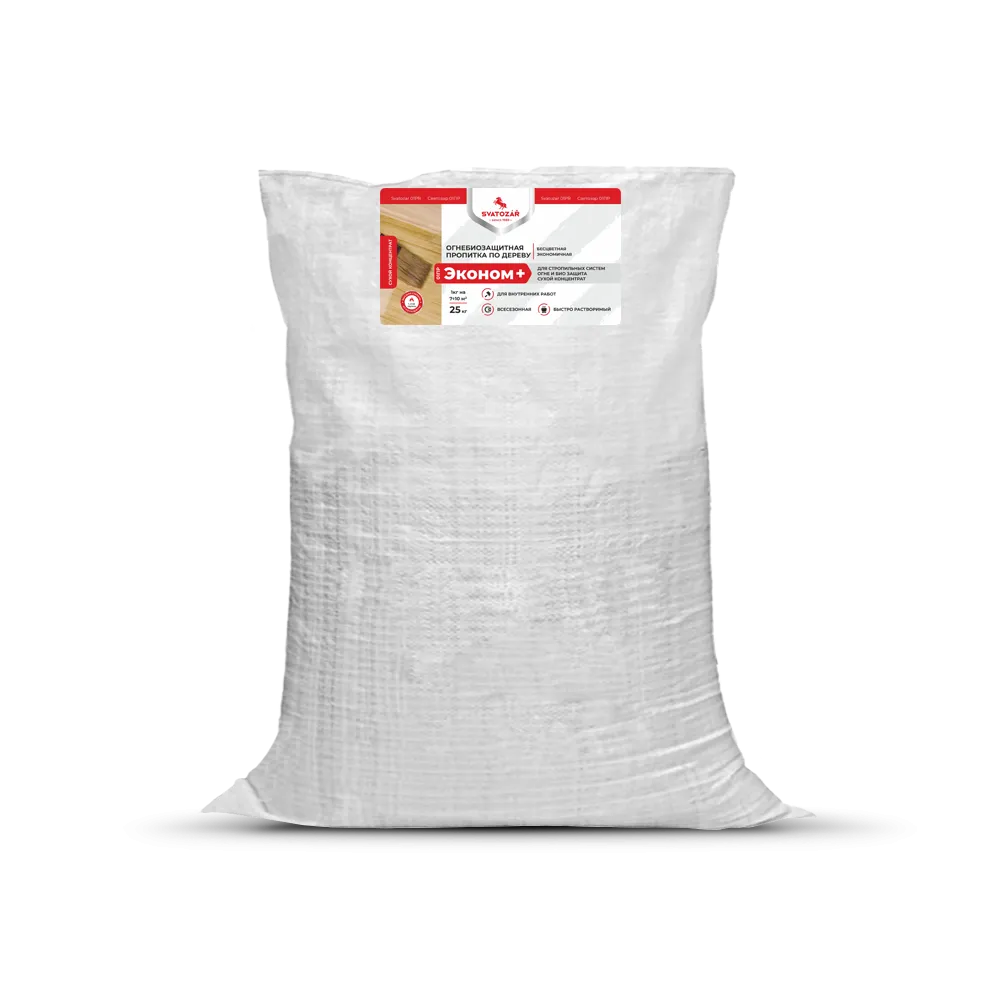 Finlux Святозар-СВ-01ПР Эконом+ Огнебиозащитный пропиточный состав по дереву для стропильных систем
