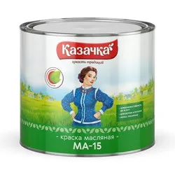 КРАСКА МА-15 ЧЕРНАЯ  1,9 КГ (1/6) "КАЗАЧКА"