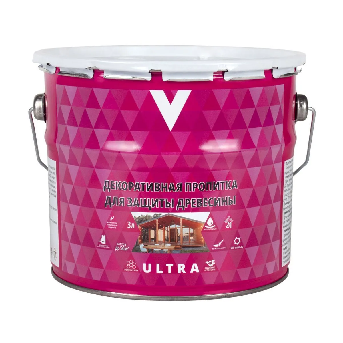 ПРОПИТКА ДЕКОРАТИВНАЯ "ULTRA" ТИК  3 Л (1/4) "V"