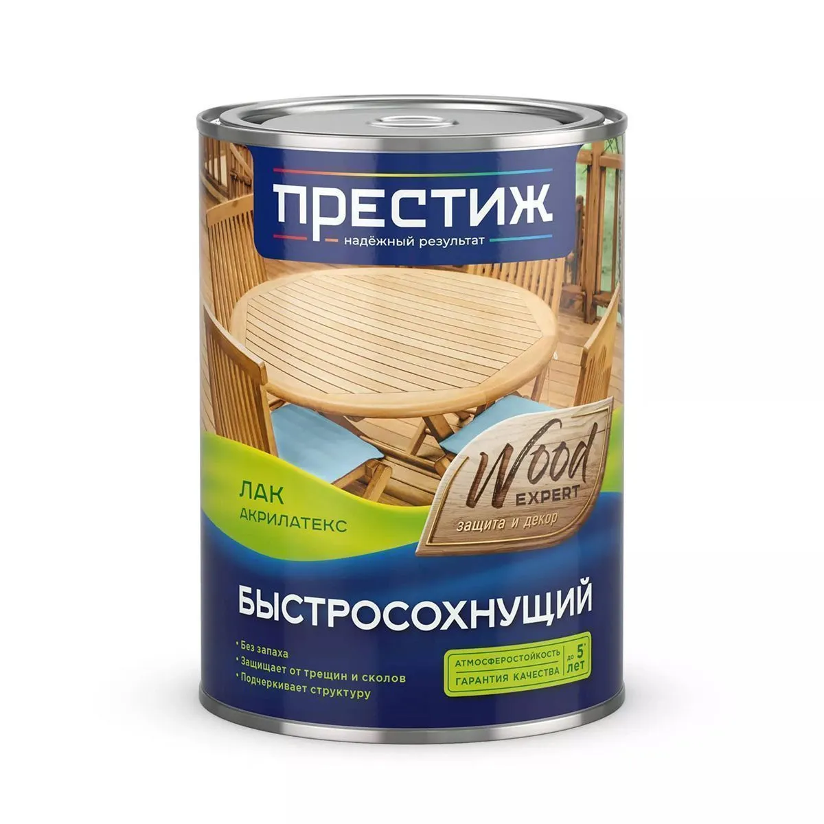 ЛАК АКРИЛАТЕКС БЫСТРОСОХНУЩИЙ БЕСЦВЕТНЫЙ 1,9 Л (1/6) "ПРЕСТИЖ"