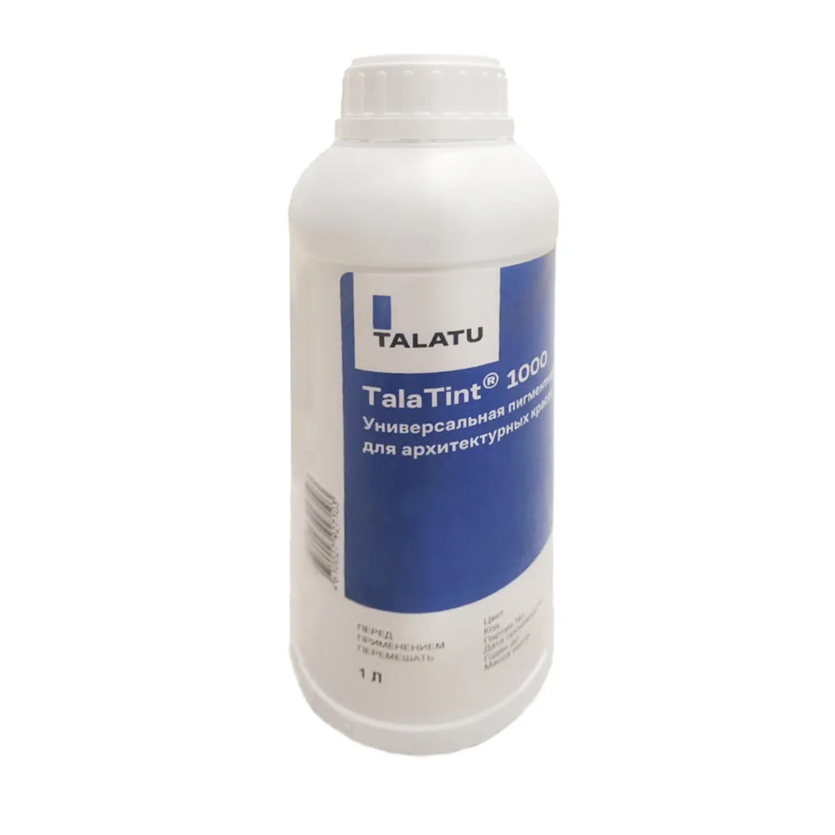 ПАСТА КОЛЕР. "COLORANT TALATINT 1000" TT BLACK 1 Л (1/6) "TALATU"