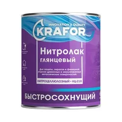 ЛАК НЦ-218  1,7 КГ (1/6) "KRAFOR"