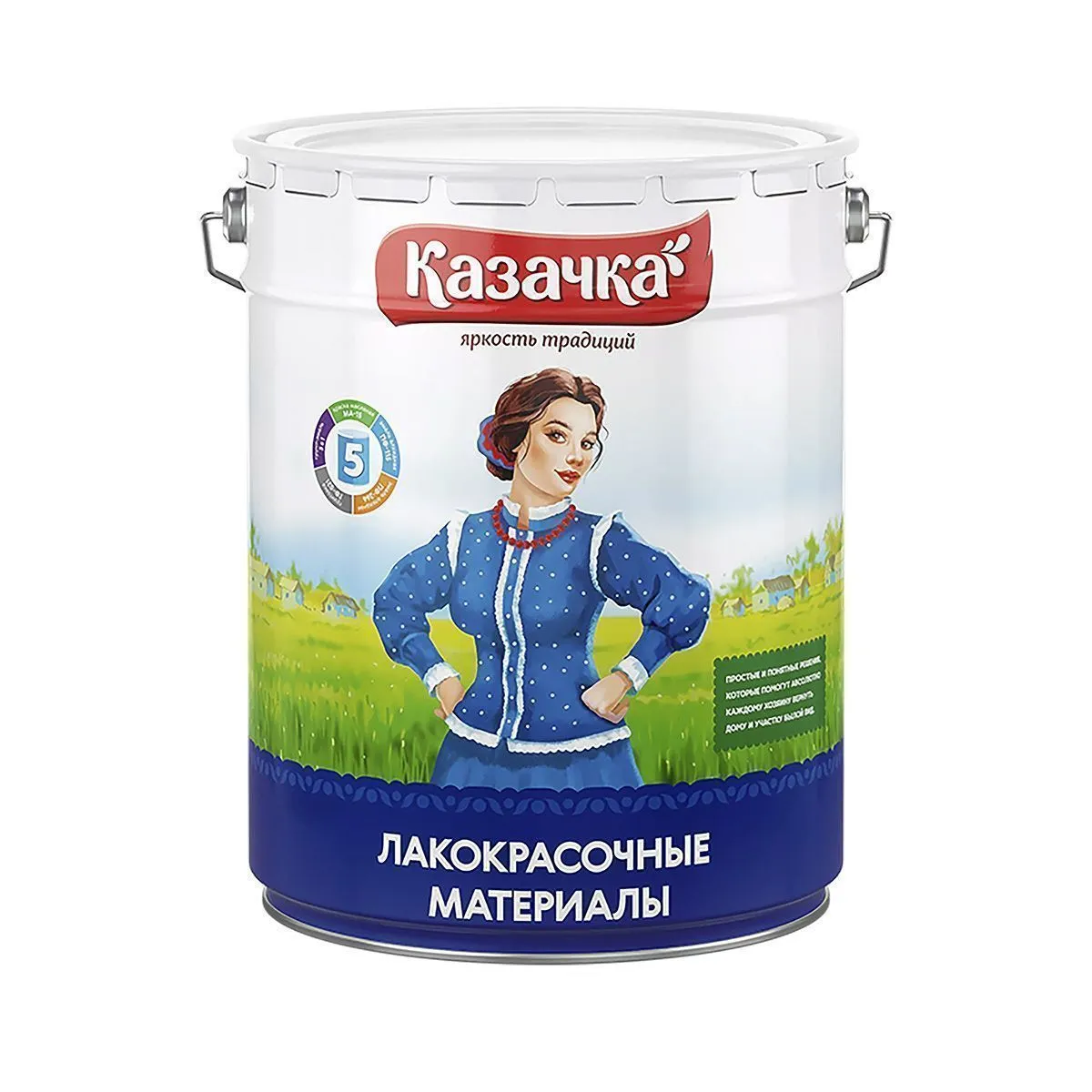 ЭМАЛЬ ПФ-115  "КАЗАЧКА" САЛАТНАЯ 20 КГ (1)