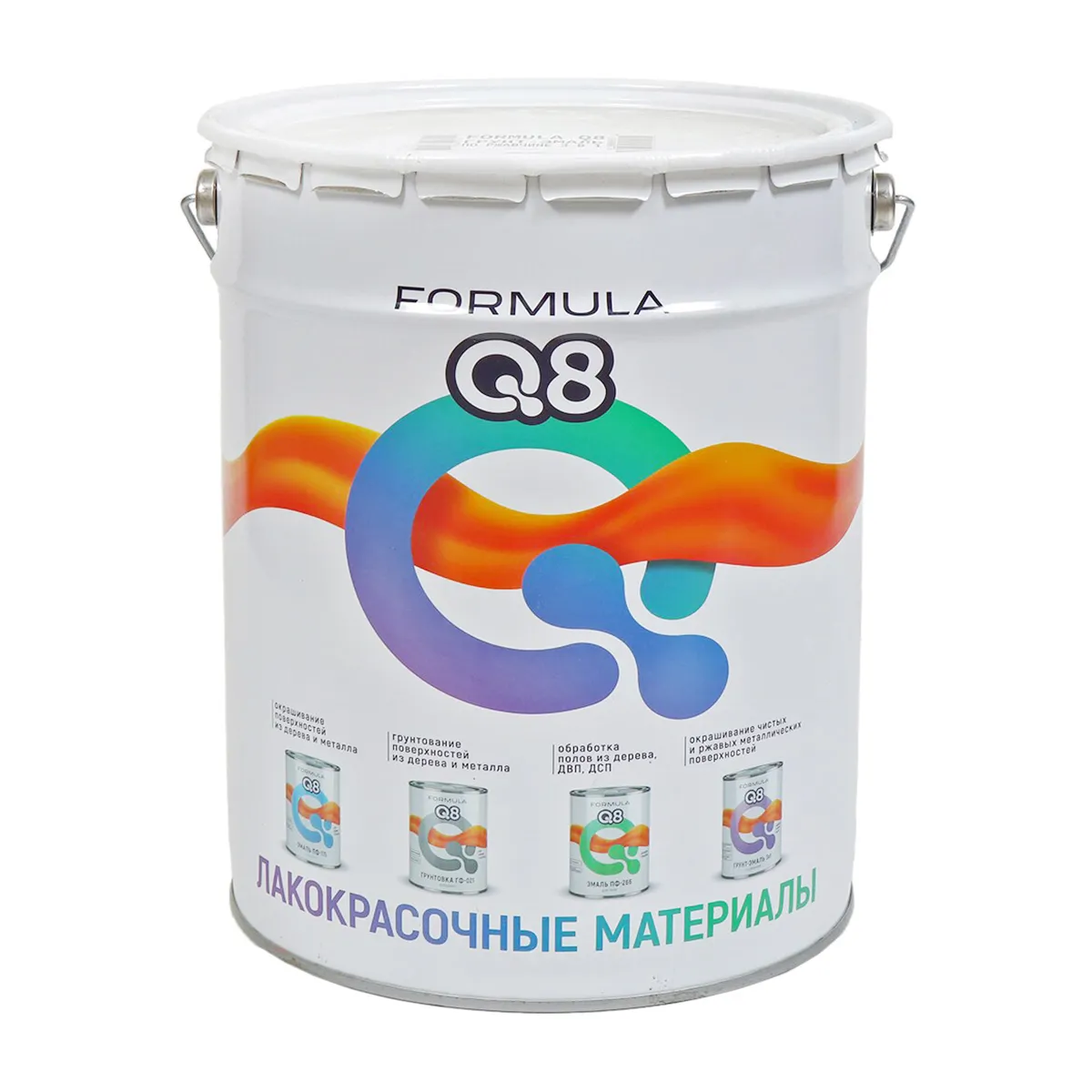 ГРУНТ- ЭМАЛЬ ПО РЖАВЧИНЕ "FORMULA Q8" СИНЯЯ 20 КГ (1)