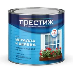 ЭМАЛЬ ПФ-115 КРАСНО-КОРИЧНЕВАЯ  1,9 КГ (1/6) "ПРЕСТИЖ"
