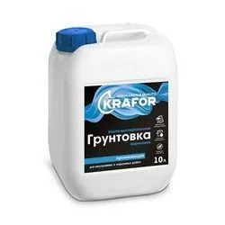 ГРУНТОВКА ПРОНИК. УНИВЕРС. 10 Л (1) "KRAFOR" (СИНЯЯ ЭТИК.)