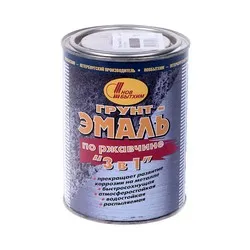 ГРУНТ- ЭМАЛЬ ПО РЖАВЧИНЕ  3 В 1 БЕЛАЯ RAL 9003 1 Л (1/12) НОВБЫТХИМ