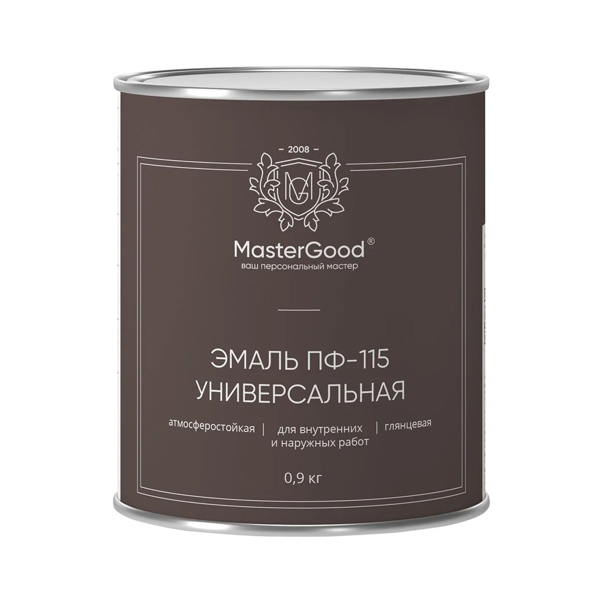 ЭМАЛЬ ПФ-115 ЖЕЛТАЯ 0,9 КГ (1/12) "MASTERGOOD"