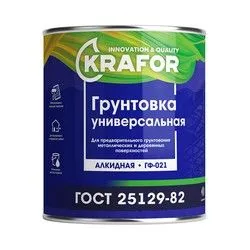 ГРУНТ ГФ-021 СЕРЫЙ 20 КГ (1) "KRAFOR"