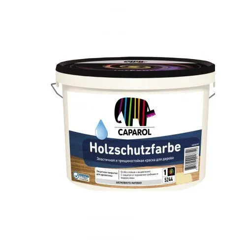 КРАСКА ПО ДЕРЕВУ "HOLZSCHUTZFARBE PRO" БАЗА 1 (БЕЛАЯ) 1,25 Л (1) "CAPAROL"