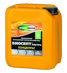 БИОСЕПТ-УЛЬТРА (КОНЦЕНТРАТ) АНТИСЕПТИЧЕСКИЙ СОСТАВ "WOODMASTER - PROF" 5 Л (1) "РОГНЕДА"