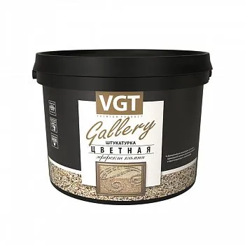 ШТУКАТУРКА ЦВЕТНАЯ СРЕДНЕЗЕРНИСТ. "ЭФФЕКТ КАМНЯ" №11 ОПАЛ 6 КГ (1) "VGT GALLERY"