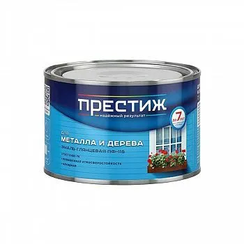 ЭМАЛЬ ПФ-115 ЧЕРНАЯ  0,4 КГ (28) "ПРЕСТИЖ"