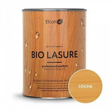 ПРОПИТКА ВОДООТТАЛКИВАЮЩАЯ ДЛЯ ДЕРЕВА "BIO LASURE" СОСНА 0,9 Л (1/12) "ELCON"