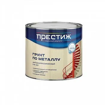 ГРУНТ БЫСТРОСОХНУЩИЙ СЕРЫЙ 1,9 КГ (6) "ПРЕСТИЖ"