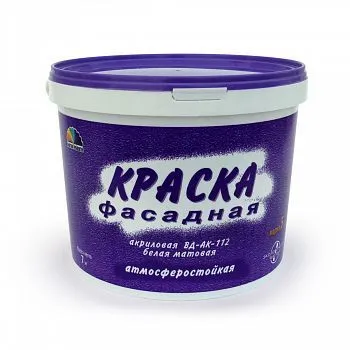 КРАСКА АКРИЛ. ФАСАДНАЯ АТМОСФЕРОСТОЙКАЯ ВД-АК-112 7 КГ (1) "МАГИЯ РАДУГИ"