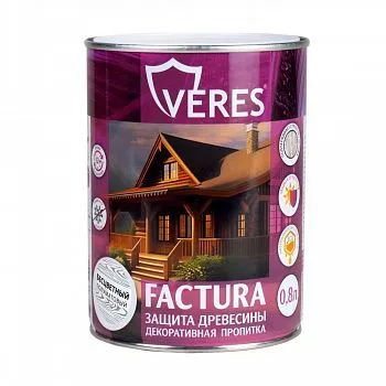 ПРОПИТКА ДЕКОРАТИВНАЯ "FACTURA" БЕСЦВЕТНЫЙ 0,8 Л (1/8) "VERES"