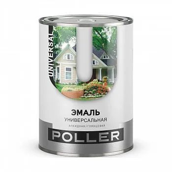 ЭМАЛЬ "POLLER" АЛКИДНАЯ СИНЯЯ 0,8 Л (1/6)