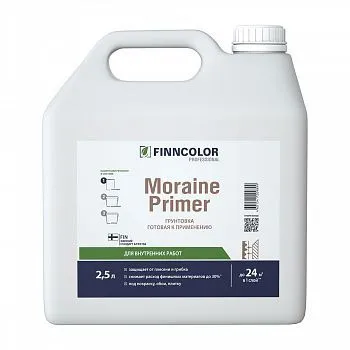 ГРУНТОВКА ПРОПИТОЧНАЯ "MORAINE PRIMER" 2,5 Л (1) "FINNCOLOR"