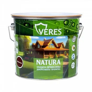 ПРОПИТКА ДЕКОРАТИВНАЯ "NATURA" МАХАГОН 2,7 Л (1/4) "VERES"