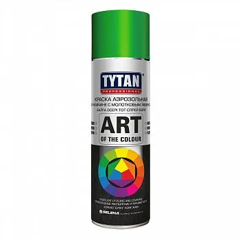 КРАСКА АЭРОЗОЛЬ ПО РЖАВЧИНЕ МОЛОТКОВАЯ "TYTAN PROFESSIONAL" ART ЗЕЛЕНАЯ 400 МЛ (12)