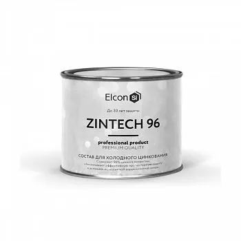 ГРУНТ ЦИНКОНАПОЛНЕННЫЙ (СОСТАВ ДЛЯ ХОЛОДНОГО ЦИНКОВАНИЯ) "ZINTECH 96" СЕРЫЙ 1 КГ (1/24) "ELCON"