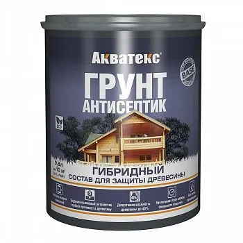 АКВАТЕКС ГРУНТ-АНТИСЕПТИК ГИБРИДНЫЙ 0,8 Л (1/6) "РОГНЕДА"
