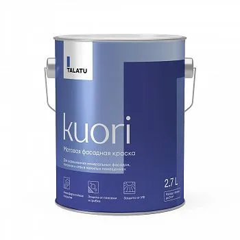 КРАСКА ФАСАДНАЯ "KUORI" АТМОСФЕРОСТОЙКАЯ БАЗА С 2,7 Л (1) "TALATU"