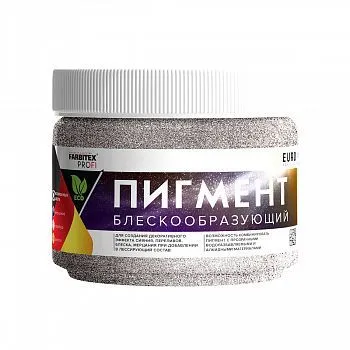 ПИГМЕНТ БЛЕСКООБРАЗУЮЩИЙ ДЛЯ ЛЕССИРУЮЩИХ СОСТАВОВ СЕРЕБРО 0,05 КГ (12) "FARBITEX PROFI"