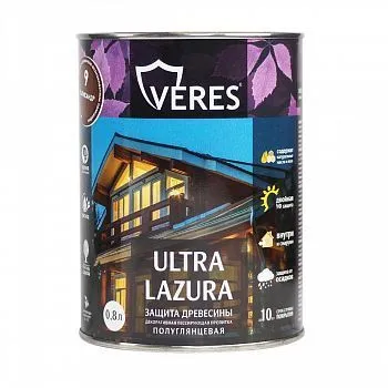 ВЕРЕС УЛЬТРА ЛАЗУРА № 9 ПАЛИСАНДР  0,8 Л (1/8) "VERES" VU-19